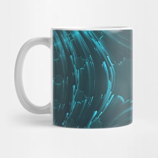 Emerald Green Laser Futuristic Abstract Mug